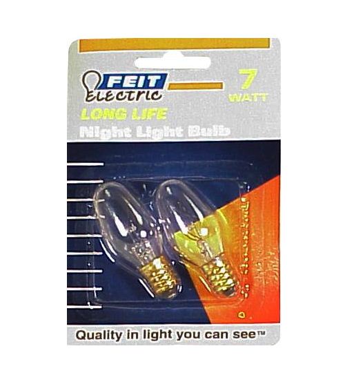 Feit Electric BP7C7 Night Light Bulb, 7 Watts, 120 Volt