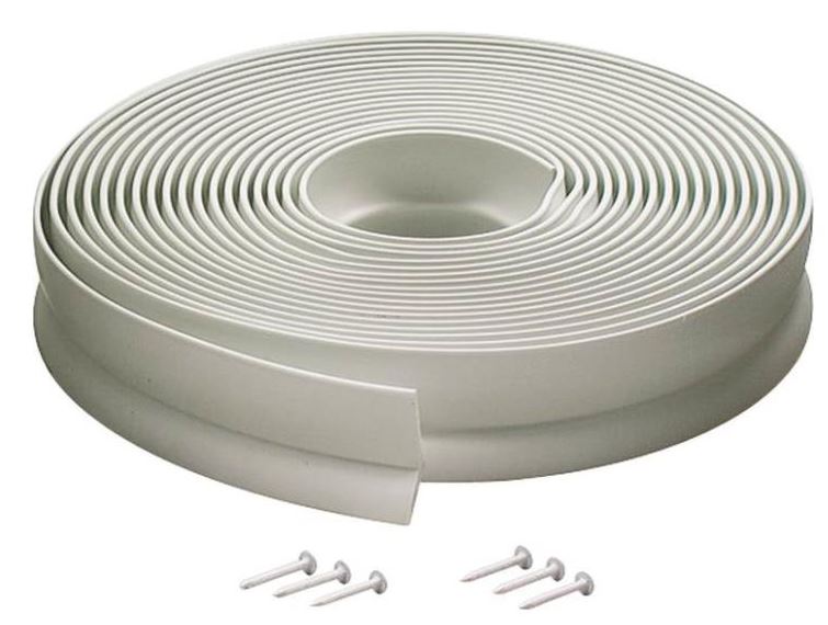 M-D Building Products 03822 Garage Door Weatherseal, White, 30'