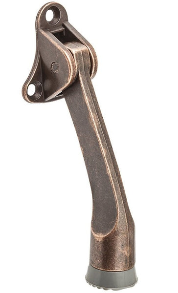 National Hardware N335-893 V238 Kickdown Door Stop, 4", Antique Bronze