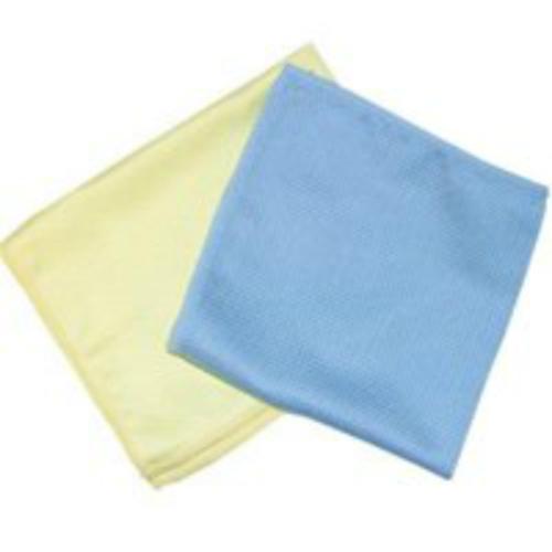 SM Arnold 25-862 Microfiber Glass Cloth, 14"x14", Blue/Yellow
