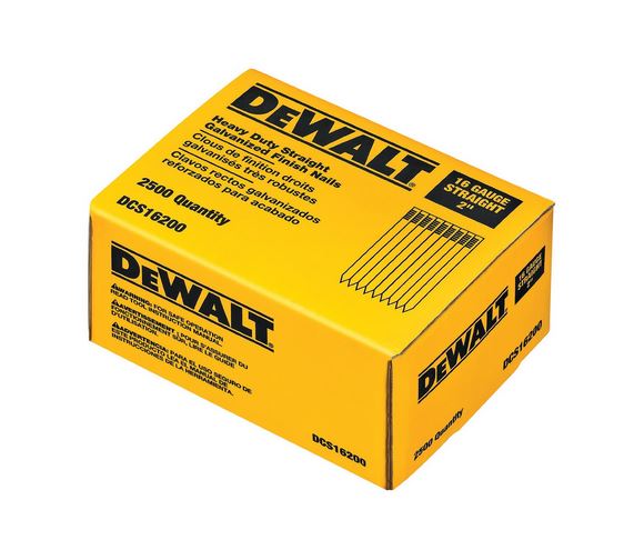 DeWalt DCS16200 16-Guage Straight Finish Nailer 2"
