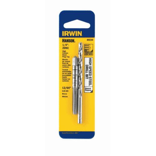 Irwin 80260 Hanson Drill Combo Pack Carded, 1/4 NPT / 7/16"
