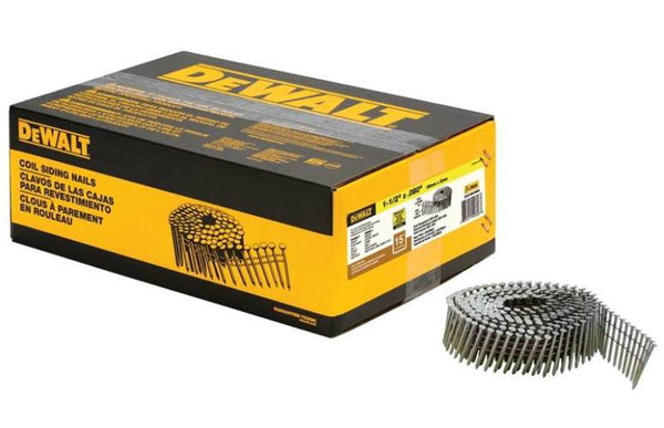 DeWalt DWC4R80BDG 15-Degree Coil Siding Nails, 0.080" x 1-1/2"