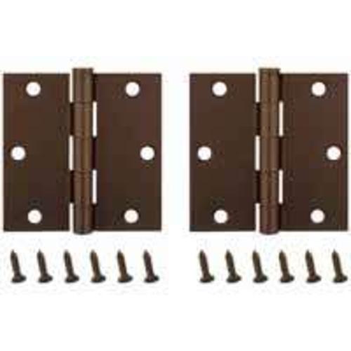 Mintcraft BH-202VB3L Square Corner Hinge, Venetian Bronze