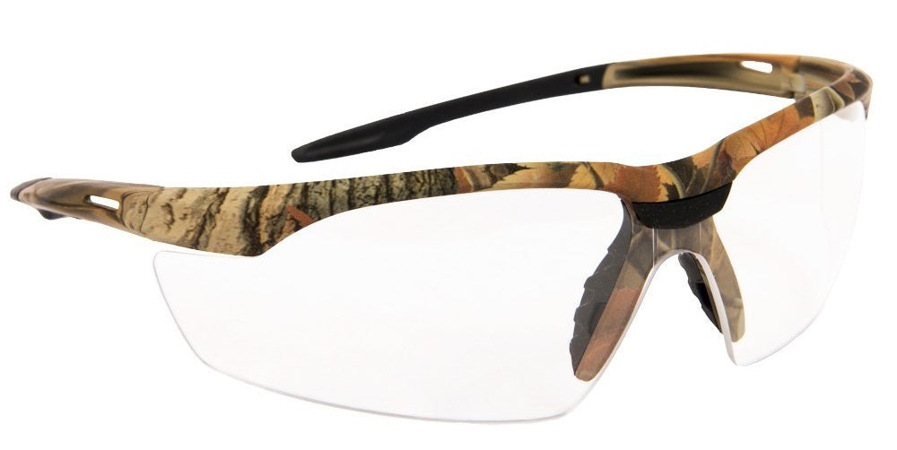 Forney 55435 Safety Glasses, Conqueror with Camo Frame, Clear Lens