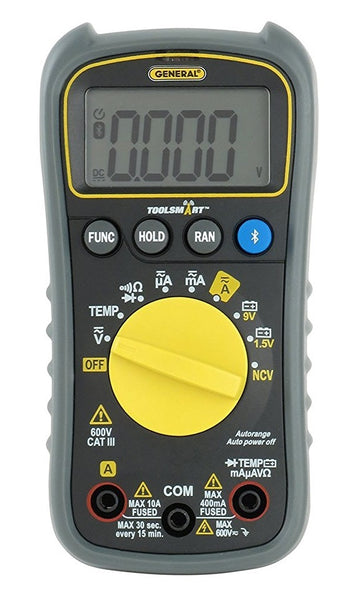 General TS04 ToolSmart  Digital Multimeter, Gray, LCD