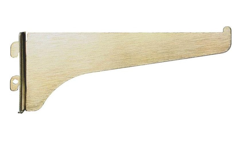 Knape & Vogt 180BR8 Shelf Bracket, 8", Brass