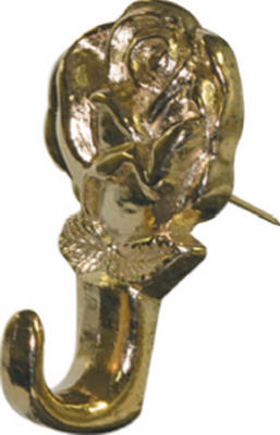 Hillman Fasteners 122320 Rose Gilt Push Pin Hanger, Brass, 3-Pack