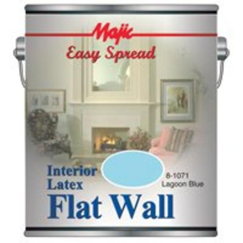 Majic 8-1071-1 Easy Spread Interior Latex Flat Wall Paint, 1-Gallon, Lagoon Blue