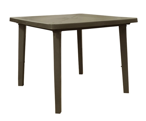 Adams 8170-60-3770 Square Dining Table, Earth Brown, 36"