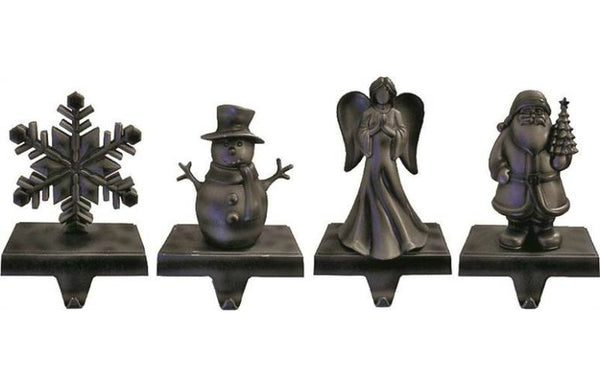 Holiday Basix 19121 Christmas Stocking Holder Set, Pewter