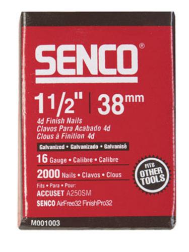 Senco M001003 Stick Finishing Nail, 1.5", 2M