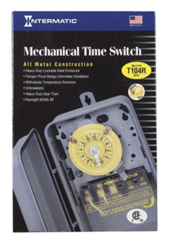 Intermatic T104R Mechanical Time Switch Electric Hot Tub Timer, 40Amp