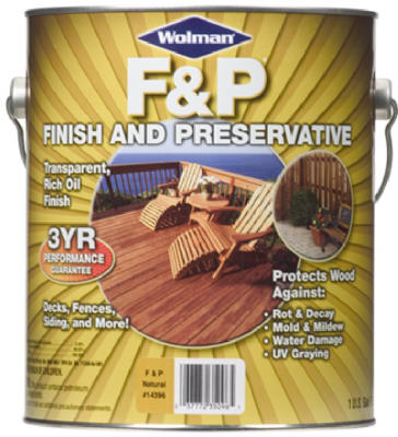 Wolman 1440-6 F&P Premium Wood Finish & Preservative, 1-Gallon, Redwood Tone