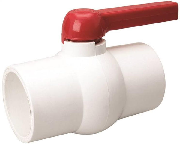 B&K Industries 107-641 ProLine Quarter Turn Solvent Ball Valve, White, 150 psi