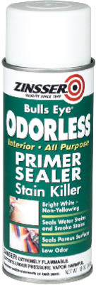 Zinsser Bullseye Aerosol Odorless Primer Sealer/Stain Killer, 13 Oz