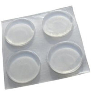 Shepherd 9965 Self-Adhesive Bumper, 3/4", Clear