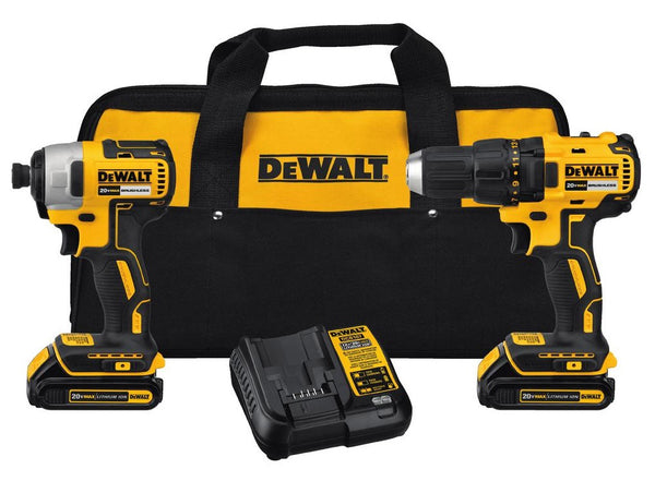 DeWalt DCK277C2 Cordless Compact Drill and Impact Driver Kit, 750 rpm