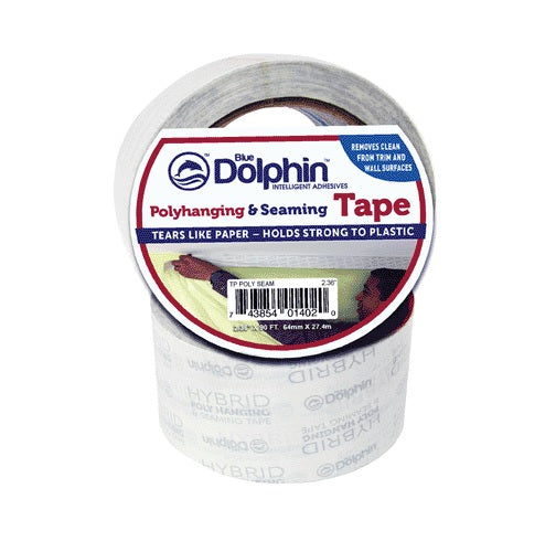 Blue Dolphin TP POLY SEAM 0236 Polyhanging And Seaming Tape, Clear, 2.36" X 90&#039;