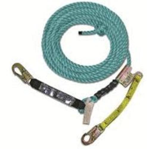 Qual-Craft 01320-QC Poly Steel Vertical Lifeline Assembly, 50'