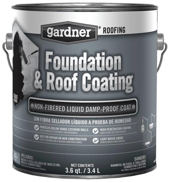 Gardner-Gibson 0121-GA Foundation & Roof Coating, 3.6 Quart