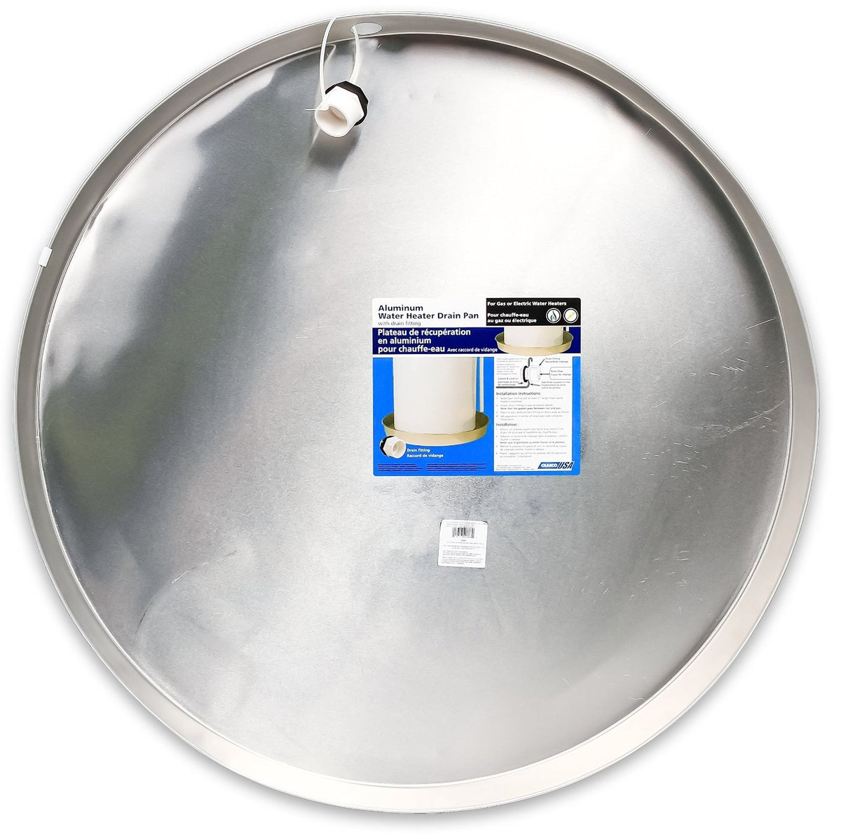 Camco 20868 Aluminum Water Heater Drain Pan, 32