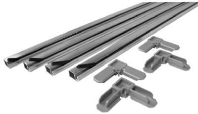 Slide-Co PL-7803 Make to Fit Screen Frame Kit, 36" x 36", Mill Finish