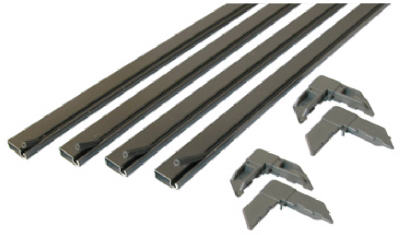 Slide-Co PL-7807 Aluminum Screen Frame Kit, 48" x 48", Bronze Finish