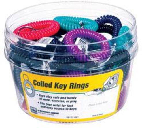 Hy-Ko KB152-BKT Wrist Coil With Split Key Ring