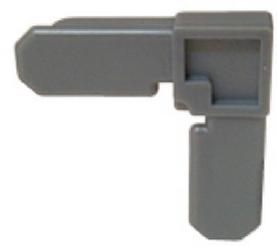 Slide-Co PL-7724 Nylon Screen Frame Corners, 3/4" x 7/16", Gray, 4-Pack