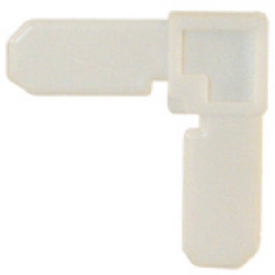 Slide-Co PL-7726 Nylon Screen Frame Corners, 3/4" x 7/16", White, 4-Pack