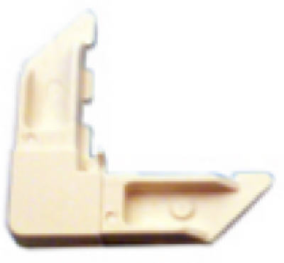 Slide-Co PL-7729 Nylon Screen Frame Corners, 3/4" x 5/16", White, 4-Pack
