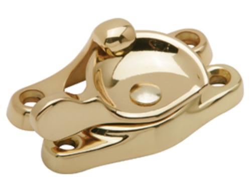 Prime Line F2600 Heavy-Duty Sash Lock Solid Brass Polished Brass