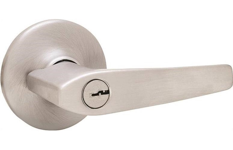 Kwikset 405DL26DK6 Delta Entry Lever Lockset, Satin Chrome