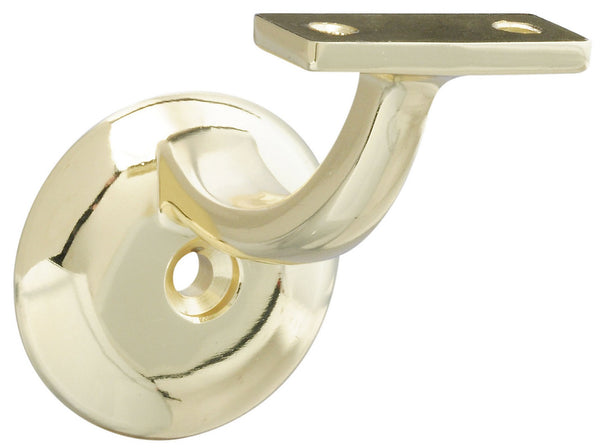 Stanley N830-126 Handrail Brackets, Polished Brass, Zinc Die Cast