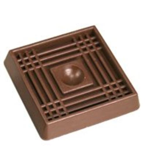 Mintcraft FE-S711 Rubber Caster Cup, 2" x 2", Brown