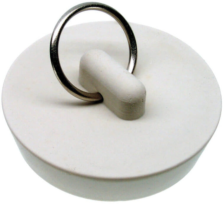 Danco 9D00080228 Rubber Drain Stopper, 1-5/8", White
