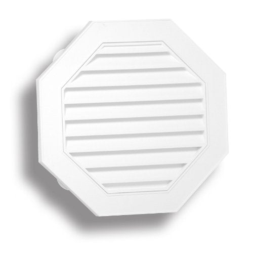 Duraflo 626058-00 Octagon White Gable Vent, 18"