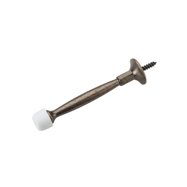 Stanley 830145 Rigid Baseboard Door Stop, Antique Brass, 4"
