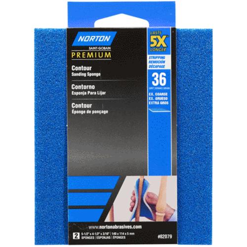 Norton 07660782079 5X Contour Sanding Pads X-Coarse, 36 Grit