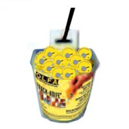 Olfa 1092494 Touch-Knife Cutter 60 Piece, Yellow