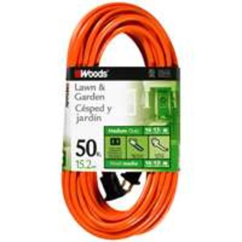 Coleman 0723 Sjtw Extension Cord, 16/2 50&#039;, Orange