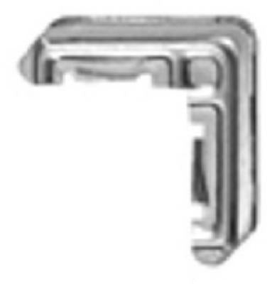 Slide-Co PL-14294 Miter Screen Frame Corner, 3/4" x 5/16", 100-Pack
