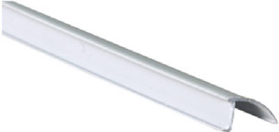 Slide-Co P-8047 Snap In Rigid Vinyl Glass Retainer, 72", 9/32", Channel Gray