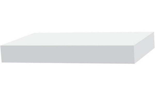 Royal 5103181 Trim Plank Moulding, White, 12' L