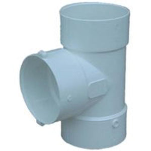 Genova 41464 Pvc Bull Nose Tee, 6" x 6" x 4"