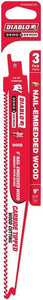 Diablo DS0906CWS3 Demo Demon Carbide Tipped Reciprocating Saw Blade, 9"