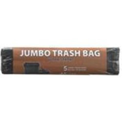 Aluf Plastic 45105B05 Value Jumbo Trash Bag, 5 Count