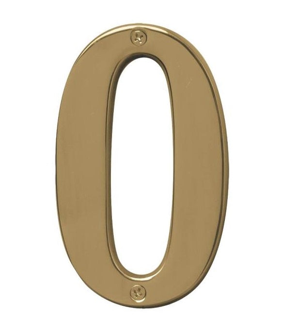 Hy-Ko BR-51PB/0 Polished Brass Number 0, 5"