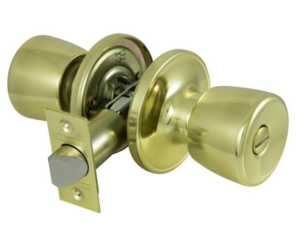 ProSource TS710V-PS 6-Way Adjustable Privacy Knob, Metal, Polished Brass